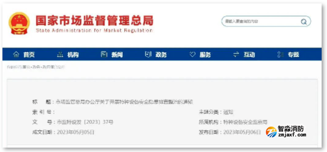 5個方面！總局最新部署開展特種設備安全隱患排查整治！